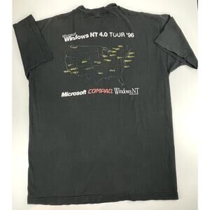 VTG Single Stitch Microsoft 1996 Windows‎ Mens T-Shirt (XL) Fruit Loom Tech 90s
